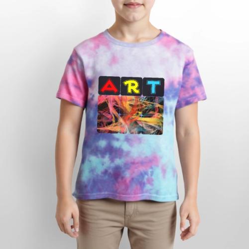 Chaotic Threads of Art - Kid's Tie Dye T-Shirt
