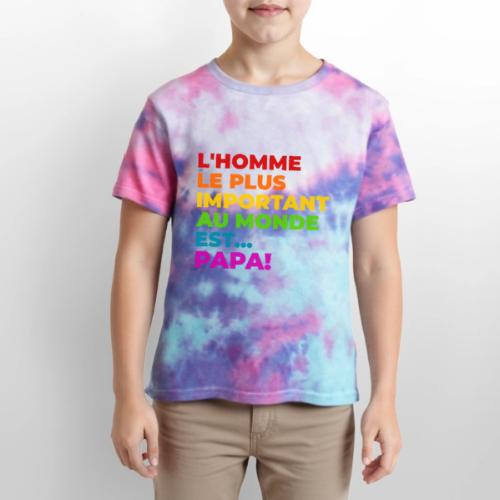 Dad: The Most Precious Man in the World - Kid's Tie Dye T-Shirt
