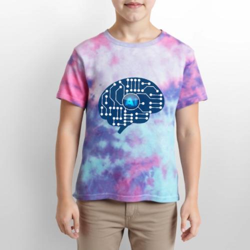 AI: Mind Wired - Kid's Tie Dye T-Shirt