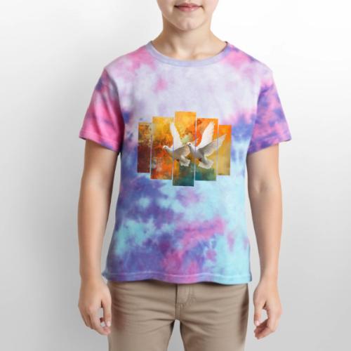 Wings of Peace - Kid's Tie Dye T-Shirt