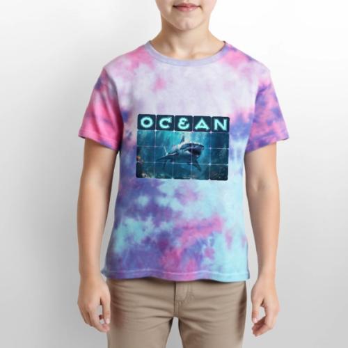 Ocean: Predator's Domain - Kid's Tie Dye T-Shirt