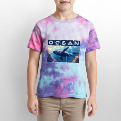 Ocean: Majestic Deep - Kid's Tie Dye T-Shirt