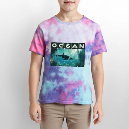 Ocean: Silent Hunter - Kid's Tie Dye T-Shirt