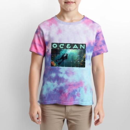 Ocean: Explorer of the Deep - Kid's Tie Dye T-Shirt