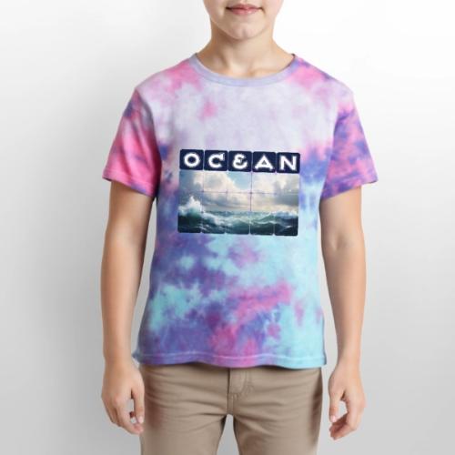 Ocean: Waves of Fury - Kid's Tie Dye T-Shirt