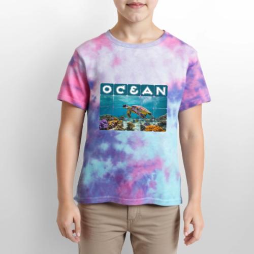 Ocean: Gentle Voyager - Kid's Tie Dye T-Shirt