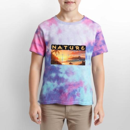Nature: Tropical Twilight - Kid's Tie Dye T-Shirt
