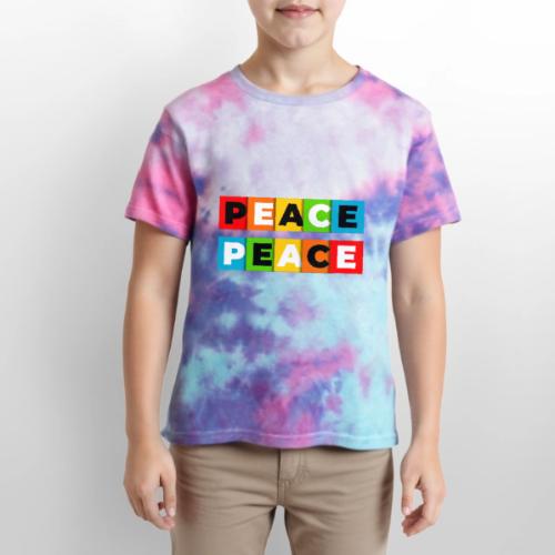 Colorful Peace - Kid's Tie Dye T-Shirt