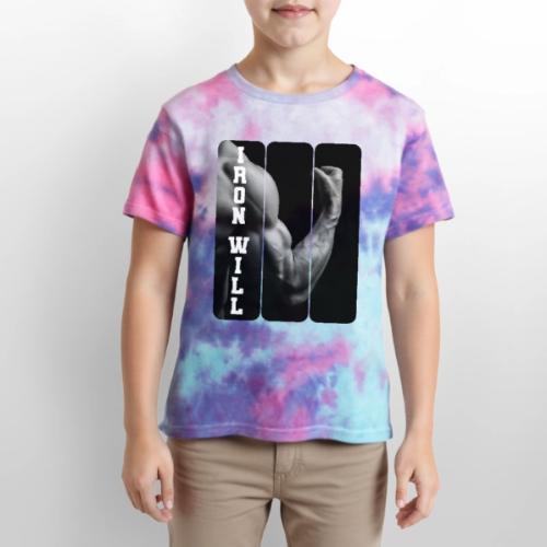 Bodybuilding: Iron Will - Kid's Tie Dye T-Shirt