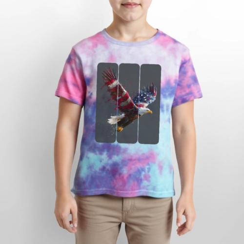 USA: Freedom in Flight - Kid's Tie Dye T-Shirt