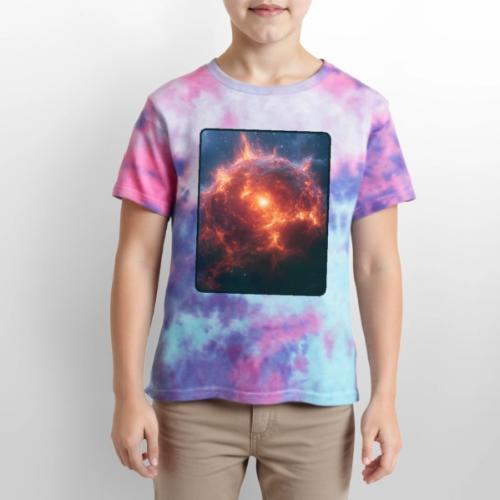 Exploding Supernova Space Art - Kid's Tie Dye T-Shirt