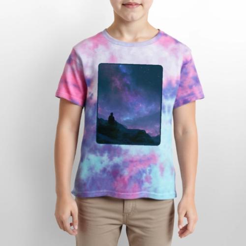 Stargazer Nebula Night Sky Art - Kid's Tie Dye T-Shirt