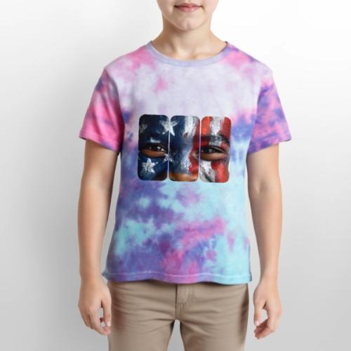 USA: Three Panels of Pride - Kid's Tie Dye T-Shirt