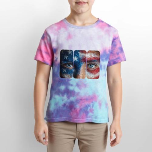 USA: Stars in Her Eyes - Kid's Tie Dye T-Shirt