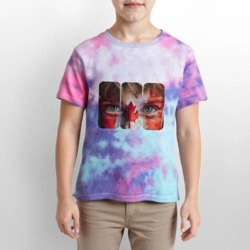 Canada: Maple Leaf Gaze - Kid's Tie Dye T-Shirt