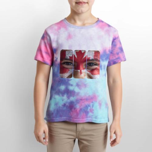 Proudly Canadian - Kid's Tie Dye T-Shirt