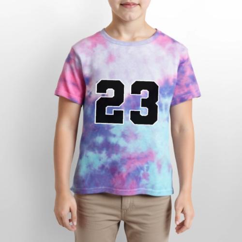 Varsity Number 23 Athletic Style - Kid's Tie Dye T-Shirt