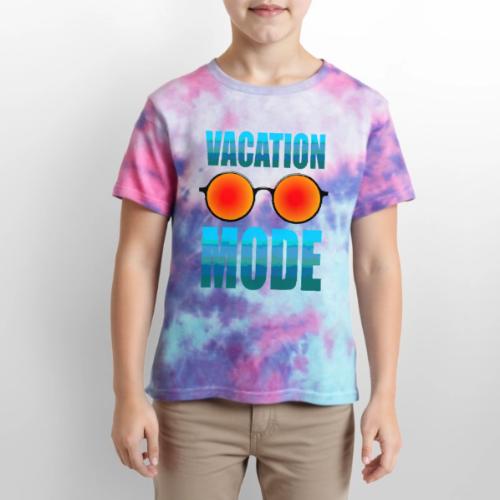 Vacation mode: Ocean Vibes On - Kid's Tie Dye T-Shirt