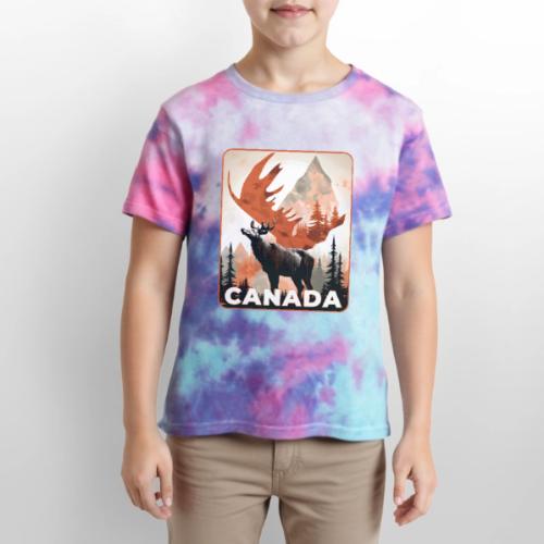 Canada Wild Spirit - Kid's Tie Dye T-Shirt