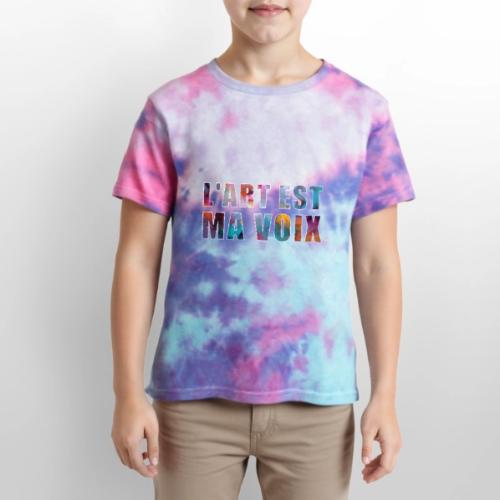 Art is my voice - Kid's Tie Dye T-Shirt