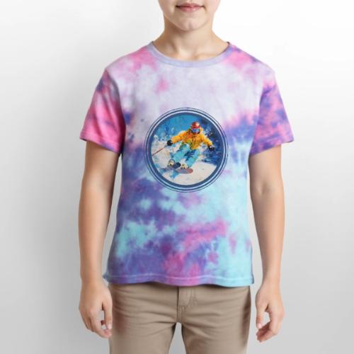 Born for Skiing - Kid's Tie Dye T-Shirt
