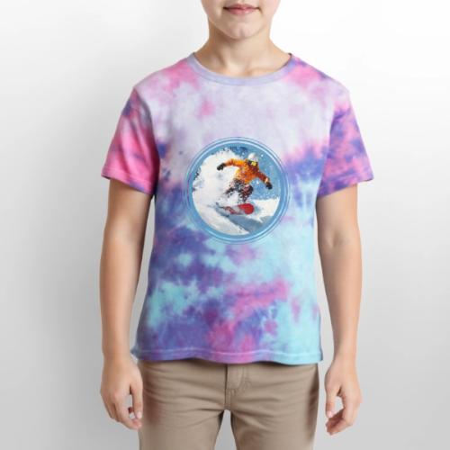 Snowboarding Edge - Kid's Tie Dye T-Shirt