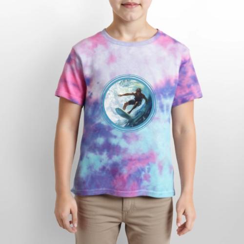 Surfing Freedom - Kid's Tie Dye T-Shirt