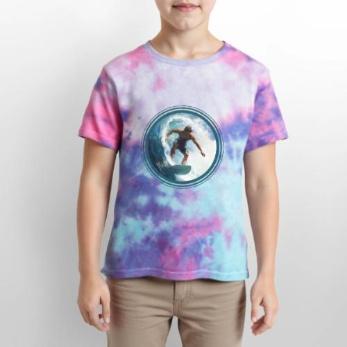 Surfing Horizon - Kid's Tie Dye T-Shirt