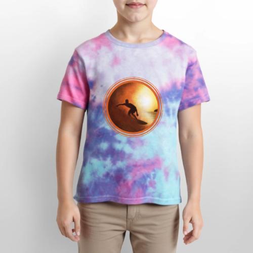 Surfing Vibes - Kid's Tie Dye T-Shirt
