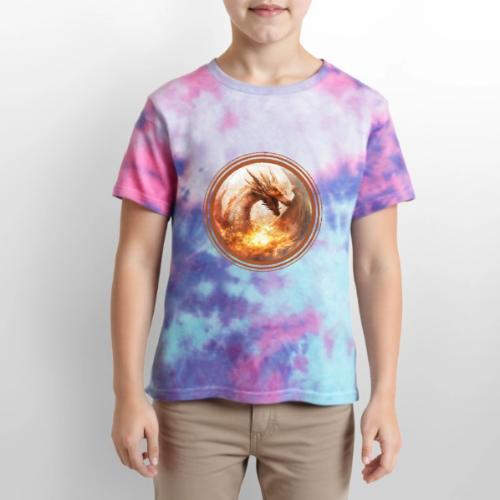 Dragon's Wrath - Kid's Tie Dye T-Shirt