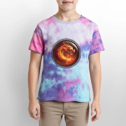 Shadow Dragon Rise - Kid's Tie Dye T-Shirt