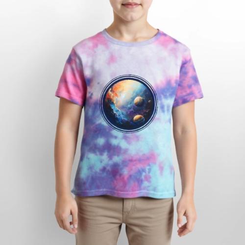 Nebula of Planets - Kid's Tie Dye T-Shirt