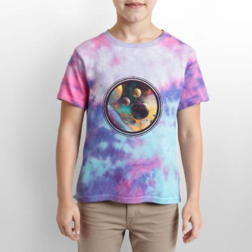 Planets in the Abstract - Kid's Tie Dye T-Shirt