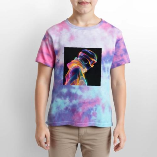 Snowboarding: Neon Gravity Ride - Kid's Tie Dye T-Shirt