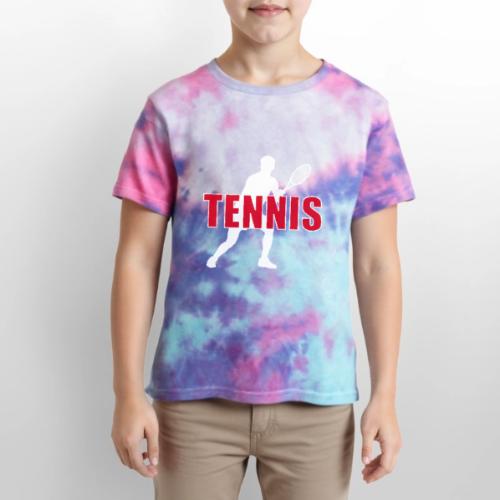 Red Court Tennis - Kid's Tie Dye T-Shirt