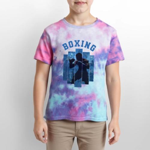 Boxing Never Stops - Kid's Tie Dye T-Shirt
