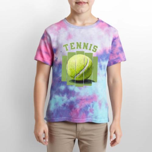 Tennis Minimal - Kid's Tie Dye T-Shirt