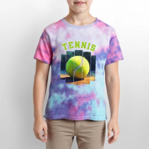 Tennis Vibes Only - Kid's Tie Dye T-Shirt