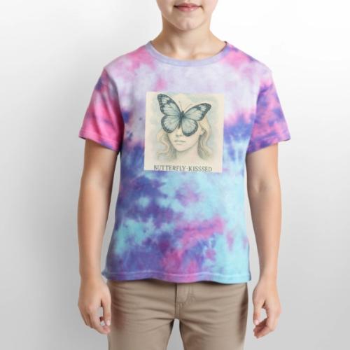 Butterfly kisses Hue - Kid's Tie Dye T-Shirt