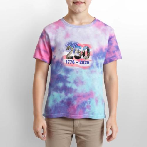 1776 - 2026 | 250 Years USA - Kid's Tie Dye T-Shirt