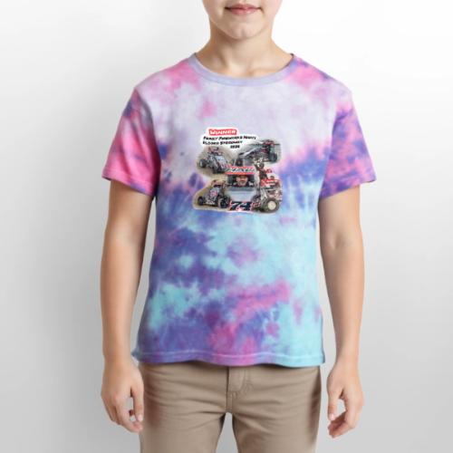Luke Hall - Eldora Speedway FFN#1 Design 1 - Kid's Tie Dye T-Shirt