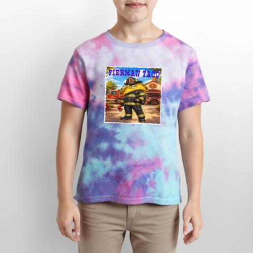 Fireman Taco - Kid's Tie Dye T-Shirt