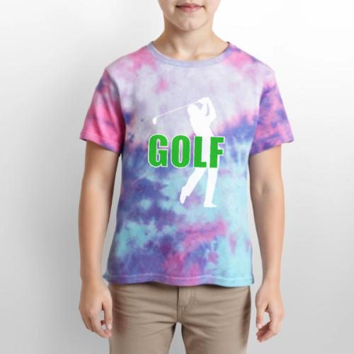 Golf: Classic Golf Motion - Kid's Tie Dye T-Shirt