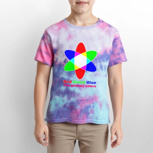 Primary colors: RGB Origins - Kid's Tie Dye T-Shirt