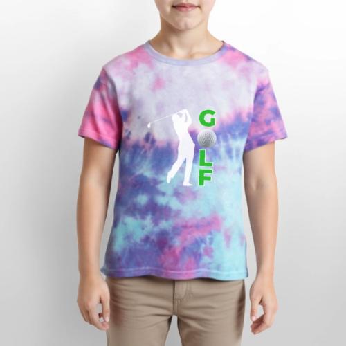 Golf: Classic Golf Motion - Kid's Tie Dye T-Shirt