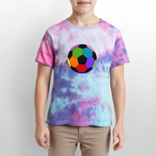 Multi-colored soccer ball - Kid's Tie Dye T-Shirt