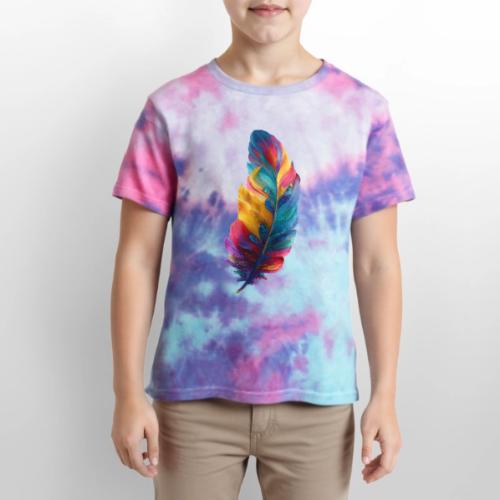 Spectrum Feather Flow - Kid's Tie Dye T-Shirt