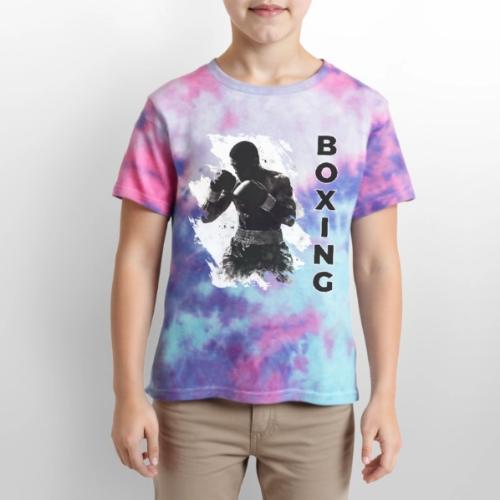 Boxing Vibes - Kid's Tie Dye T-Shirt