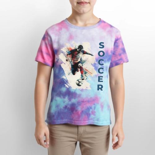 Soccer Power Move - Kid's Tie Dye T-Shirt