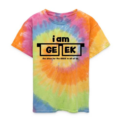 iamGEEK Classic Black - Kid's Tie Dye T-Shirt